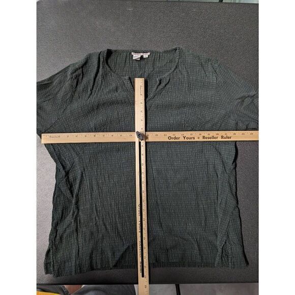 Isabella Bird Top Gray Tunic Long Sleeves V Neck Women's Size XL - Picture 4 of 4